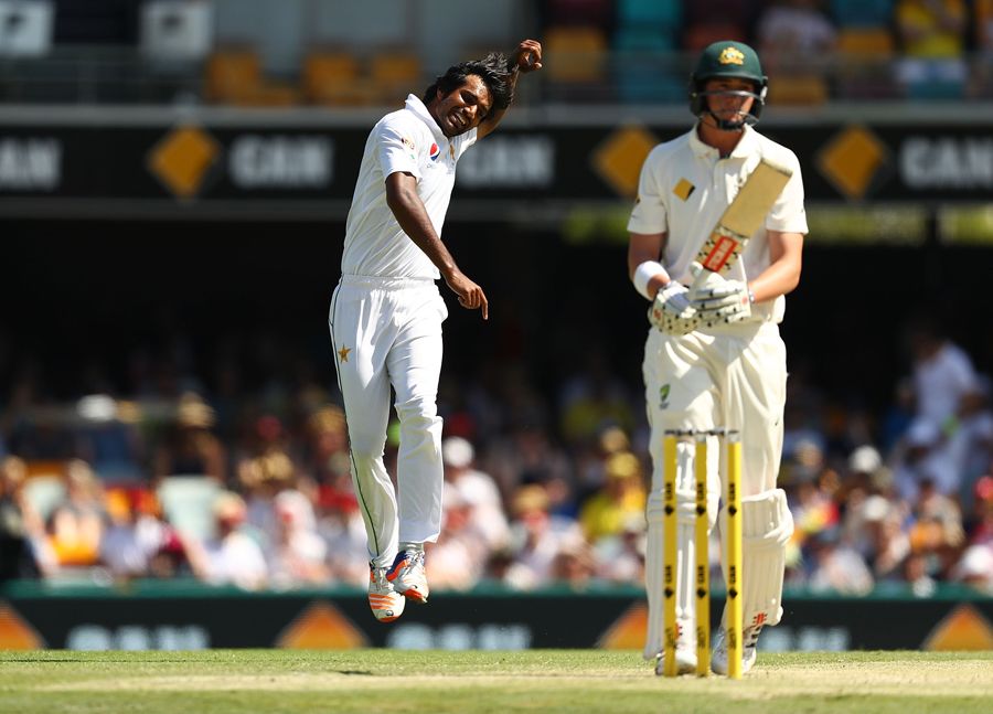 Rahat Ali celebrates after removing Matt Renshaw