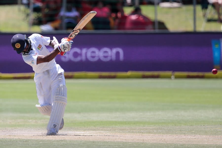 Kaushal Silva whips the ball to the leg side
