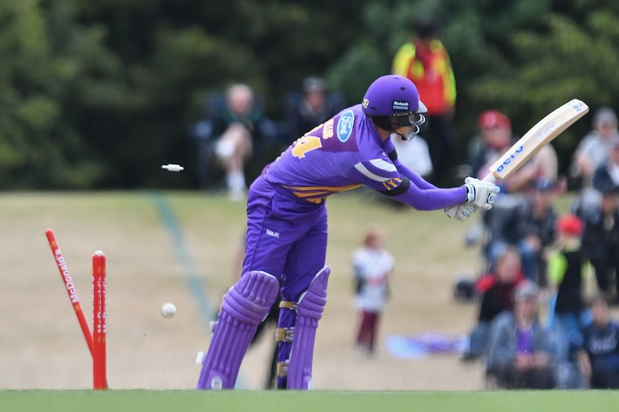 Andrew Ellis' stumps were rattled by Nick Winter