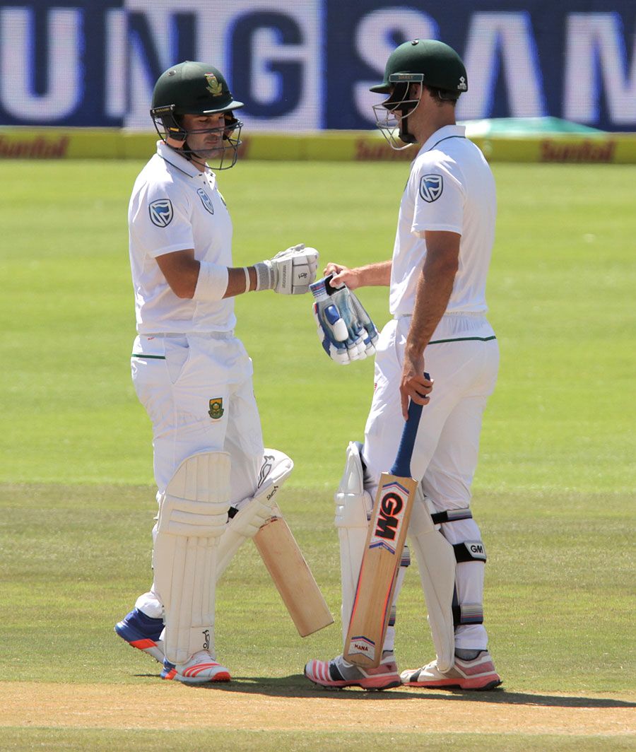Dean Elgar and Stephen Cook added 64 for the first wicket