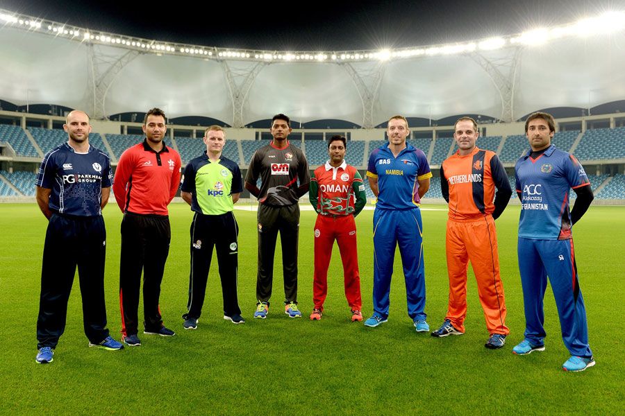 The captains of the eight participating teams in the Desert T20