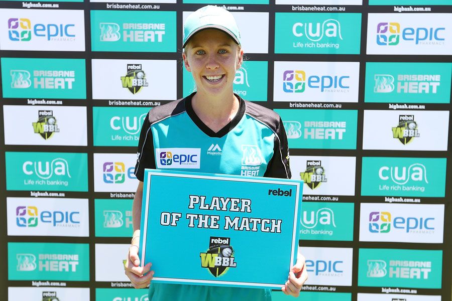 Jemma Barsby starred for the Brisbane Heat with figures of 4 for 13