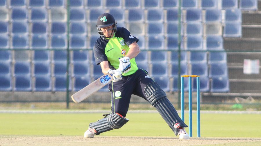 Greg Thompson walks across his stumps to play a pull shot fine