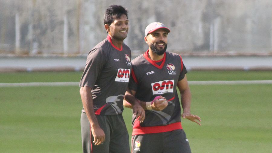 Amjad Javed celebrates after Rameez Shahzad catches William Porterfield at midwicket