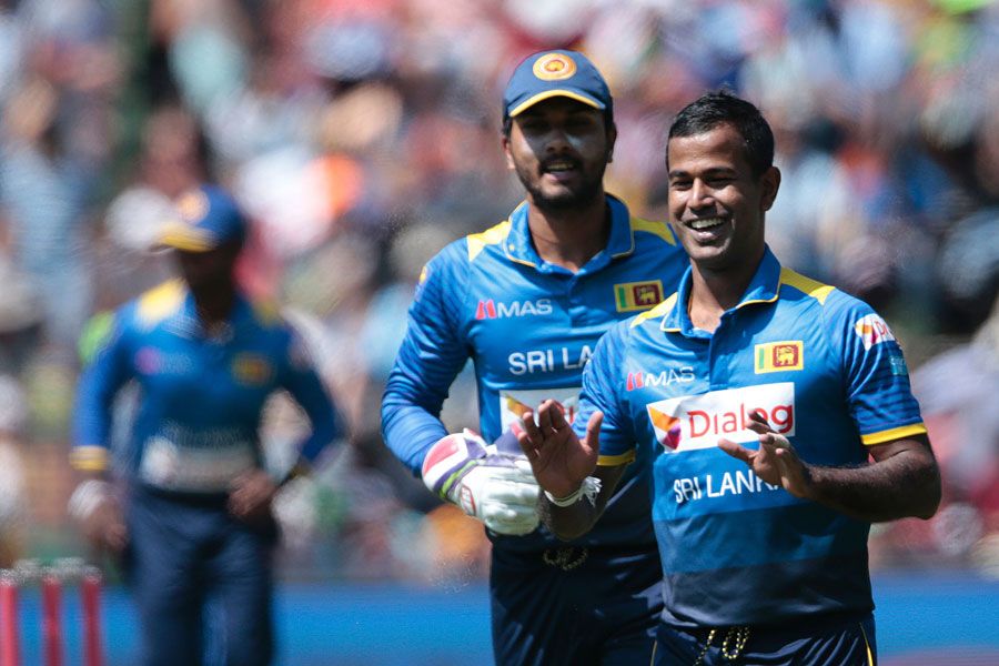 Nuwan Kulasekara claimed Sri Lanka's first wicket