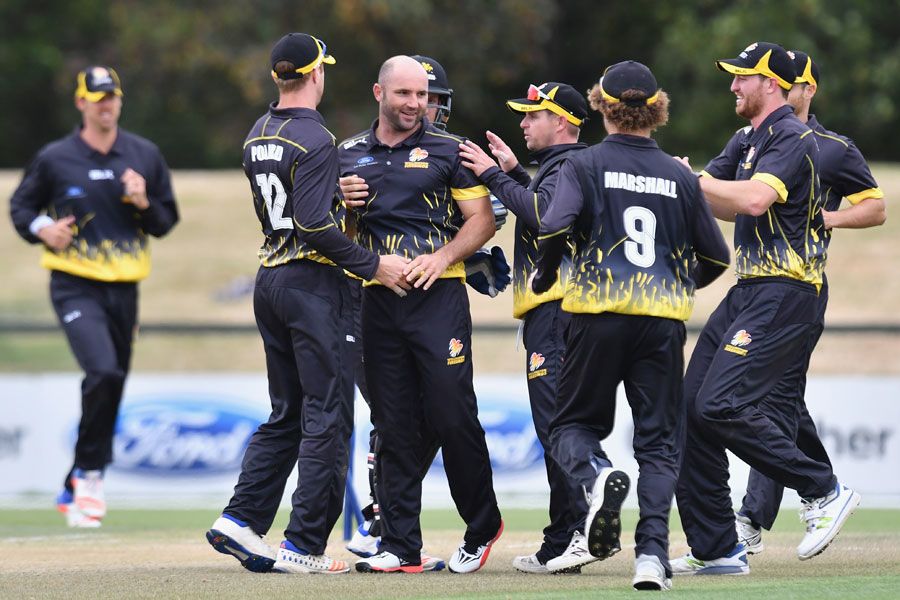 Luke Woodcock picked up 4 for 50