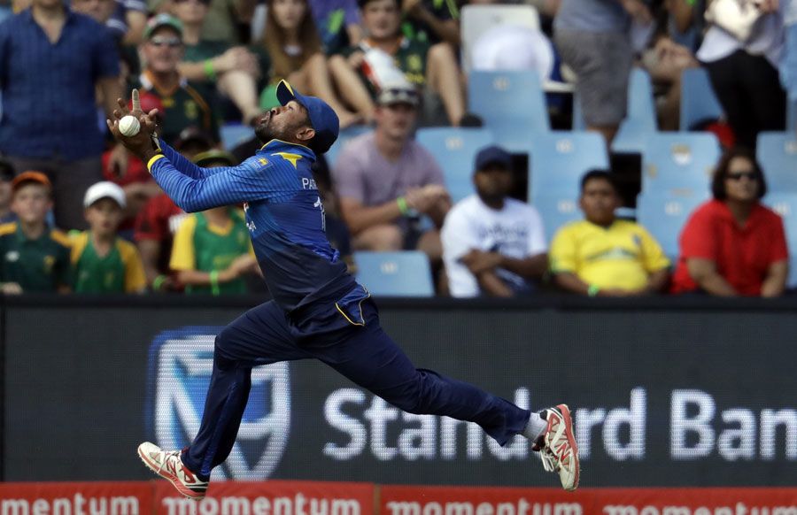 Sachith Pathirana dropped a chance off Faf du Plessis