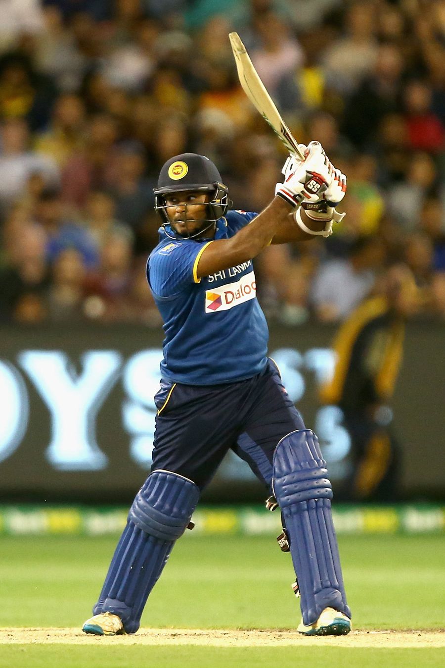 Dilshan Munaweera hits on the up through the off side