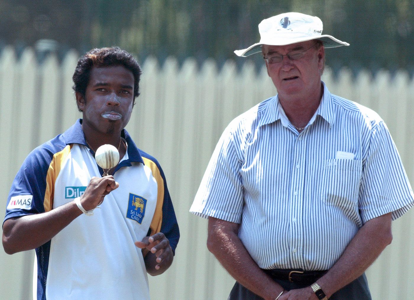 Malinga Bandara talks to Ashley Mallett