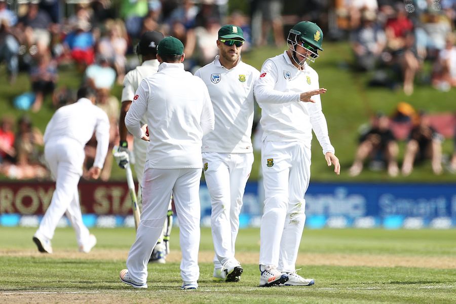 Stephen Cook was hit on the hand while fielding