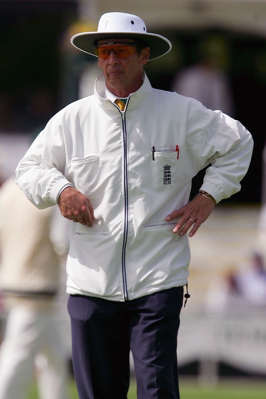 Jeremy Lloyds was one of the on-field umpires