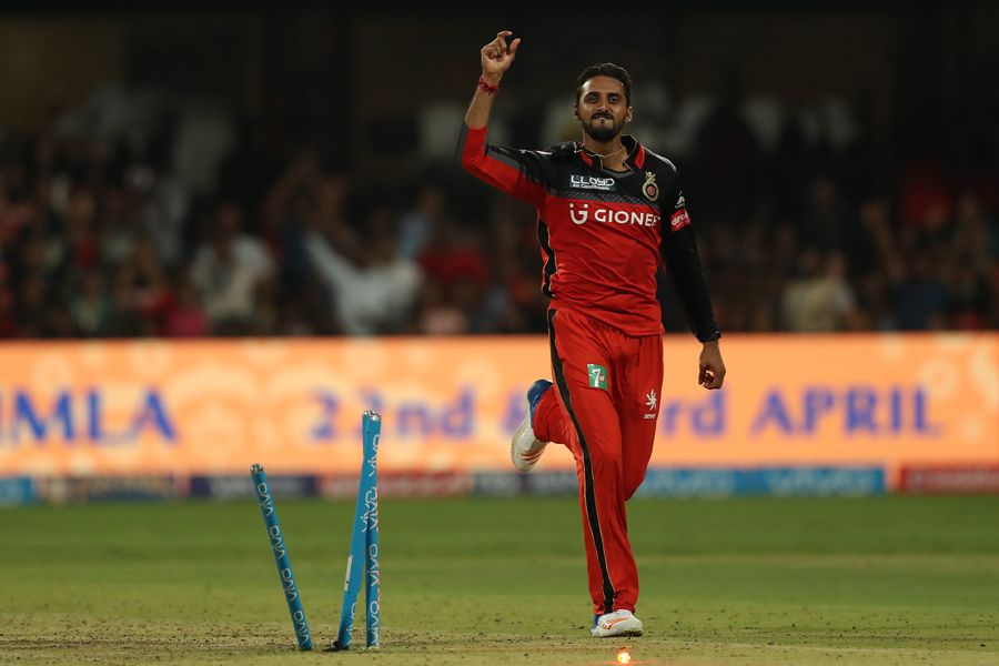 S Aravind celebrates after breaking through Steven Smith's defence