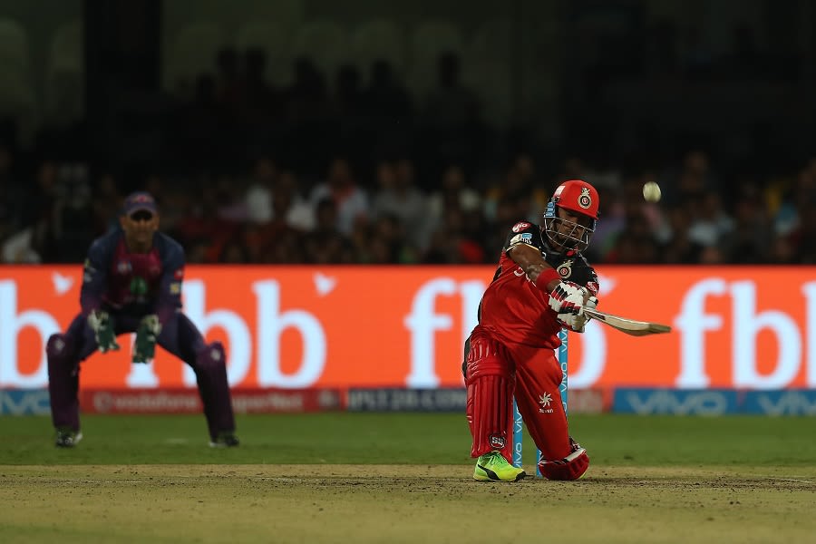 Pawan Negi skied a catch to deep midwicket