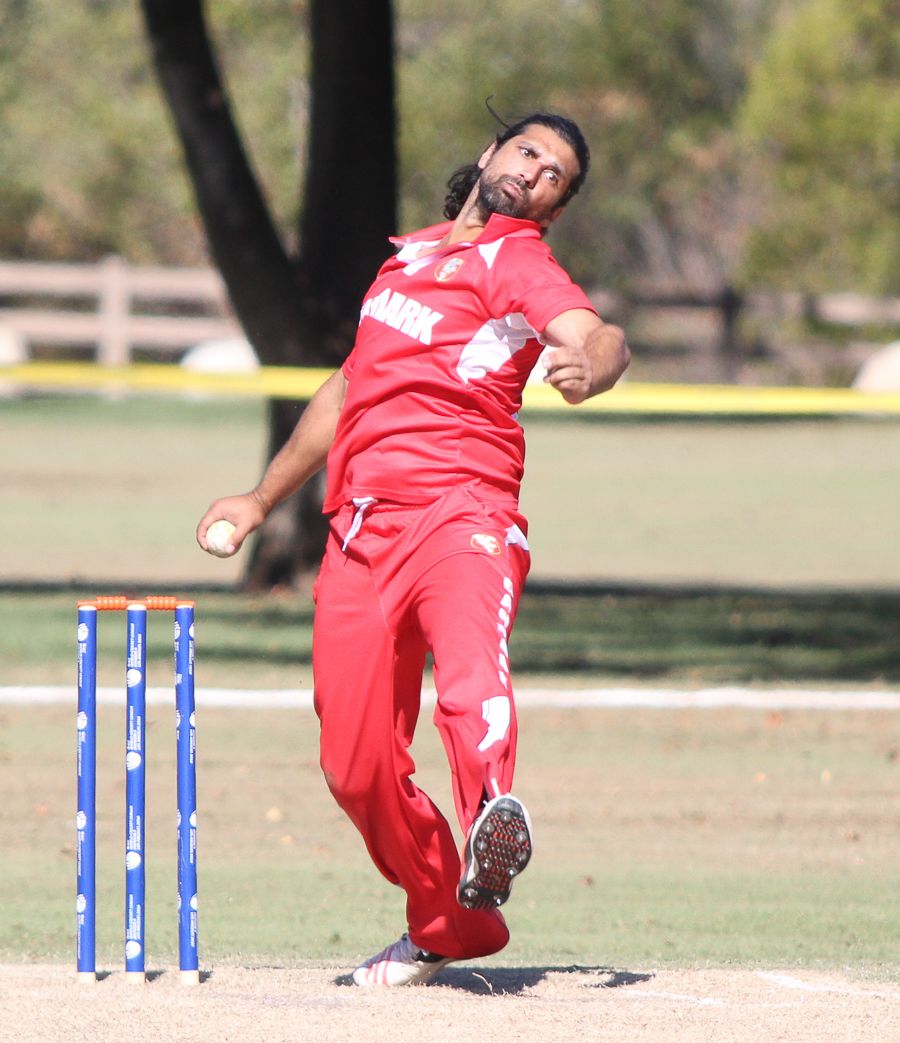 Amjad Khan finished off with a terrific spell at the death to end with 1 for 35
