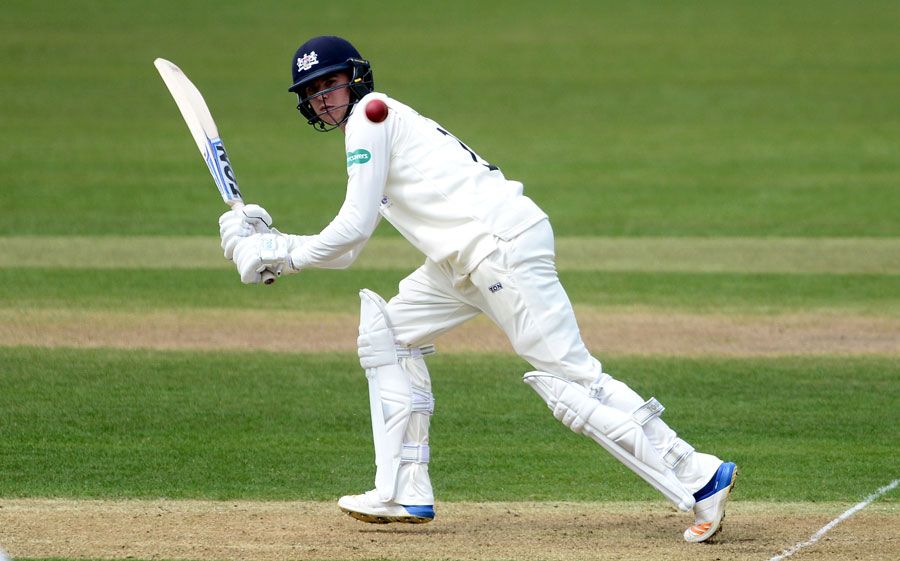 George Hankins turns the ball to leg
