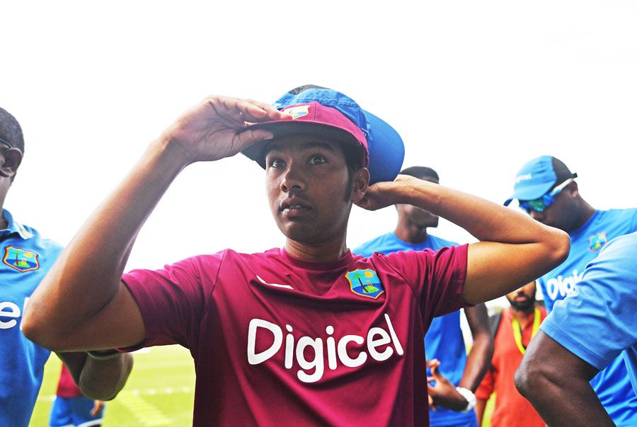 Vishaul Singh tries his Test cap on for size