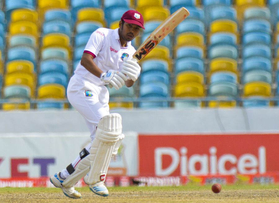 Vishaul Singh works the ball into the leg side