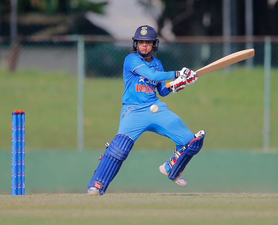 Mona Meshram plays one off the back foot