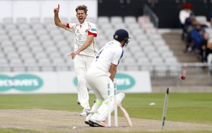 Andy Hodd lost his off stump to Tom Bailey