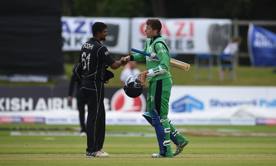 Ish Sodhi dismissed last man Peter Chase