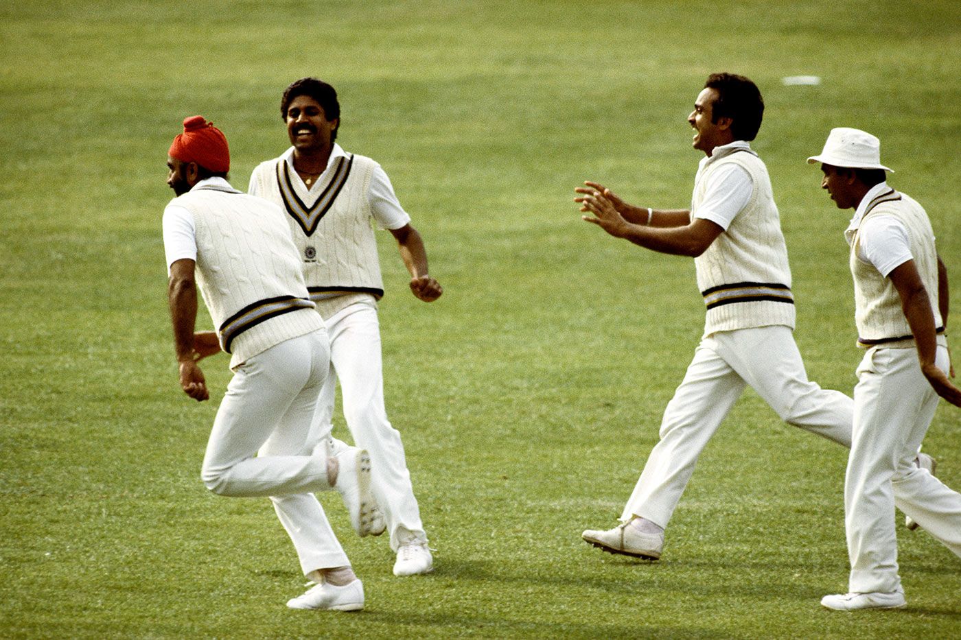 India celebrate the win