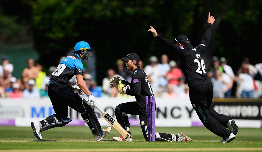 Tom Fell was run out as Worcestershire failed to build a platform