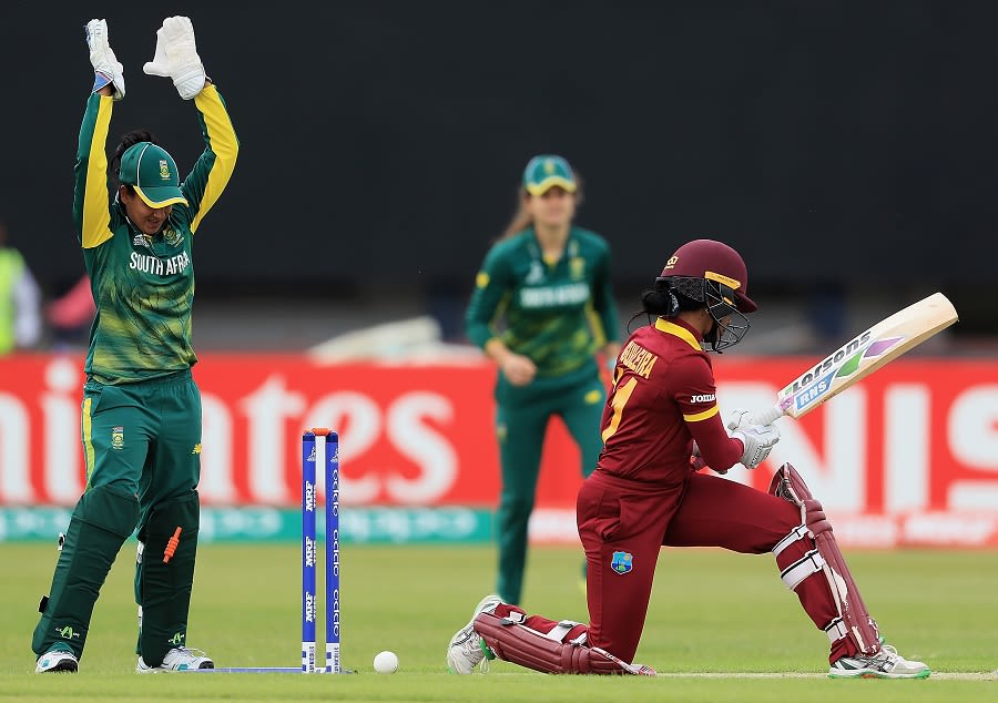 Merissa Aguilleira's wicket added to West Indies' dramatic collapse