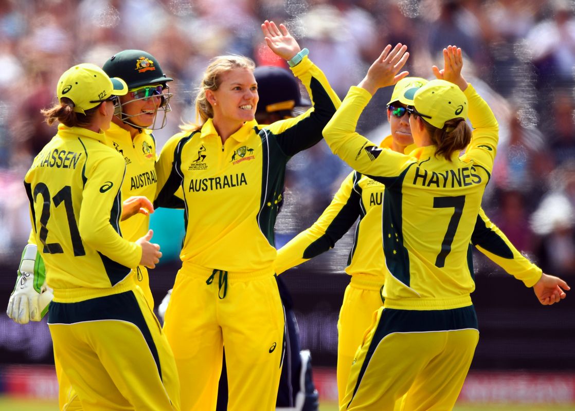 Kristen Beams dismissed Sarah Taylor and Heather Knight in successive overs