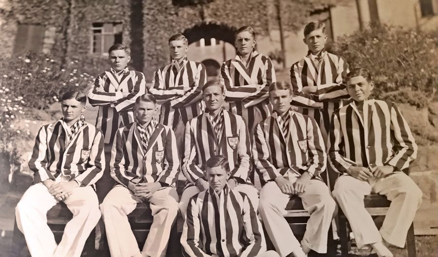 Michaelhouse first X1, 1937 - Tufty Mann is in the front row, second from
right