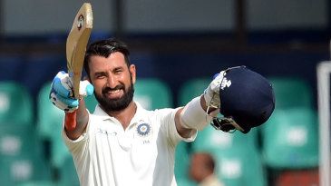 Pujara makes merry again as Gujarat toil