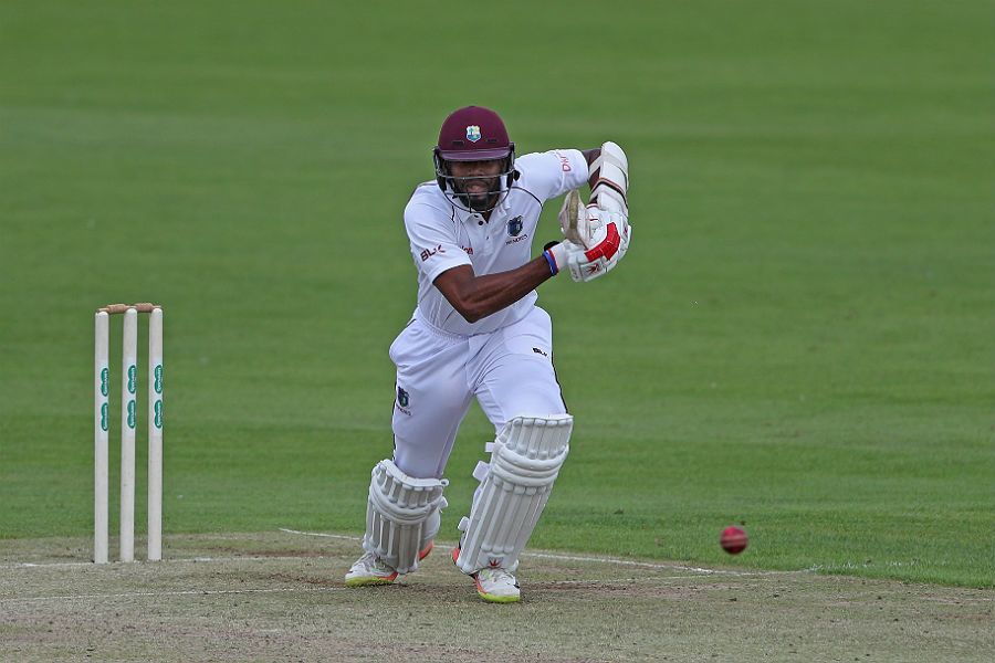 Kyle Hope drives through the off side