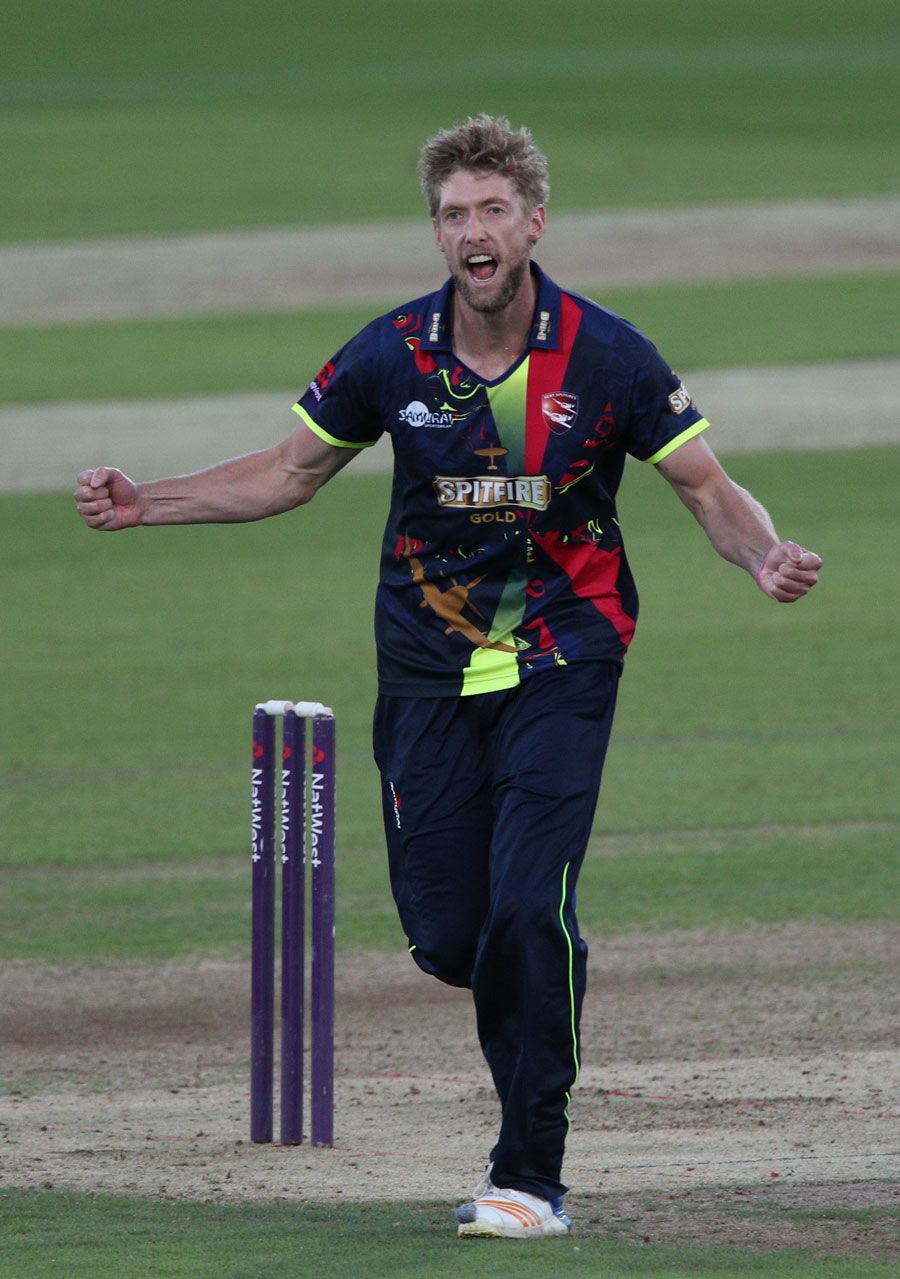 Calum Haggett claimed two wickets and tidy figures