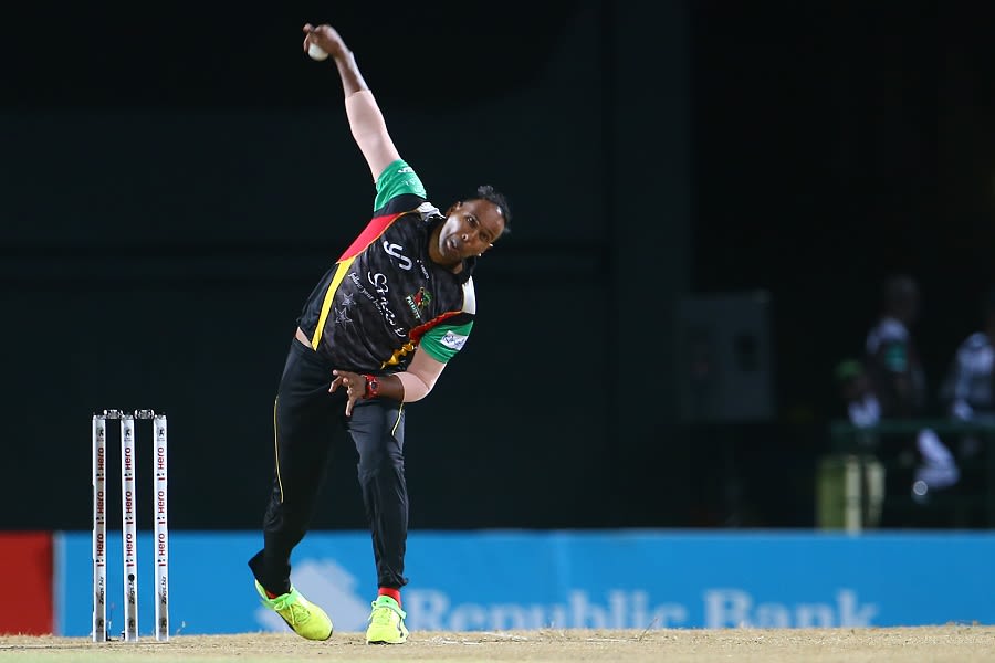 Samuel Badree bowled a tight spell for the Patriots