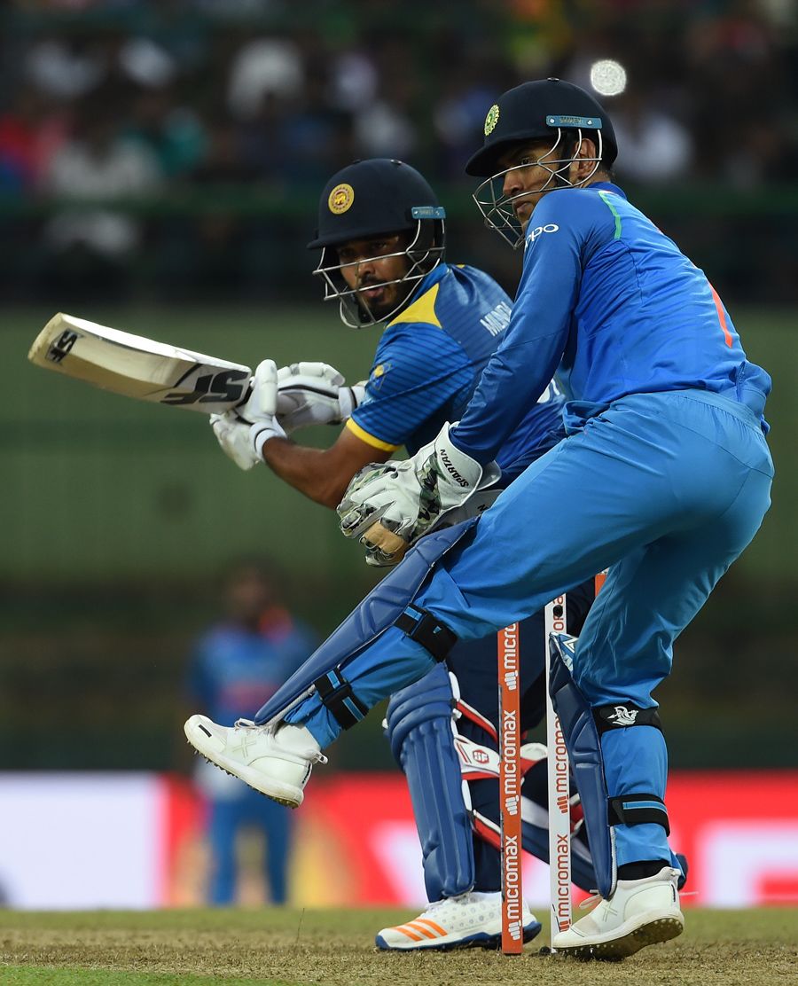 Milinda Siriwardana plays a late cut
