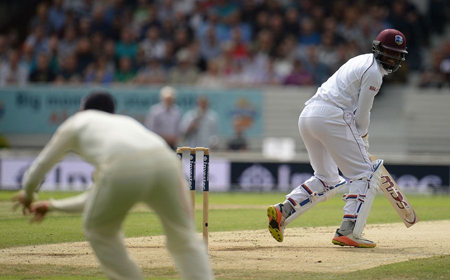 Kyle Hope edged to Joe Root at second slip