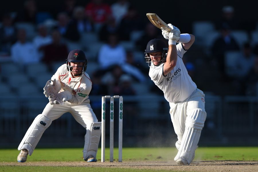 Tim Ambrose completed a century before Lancashire's victory
