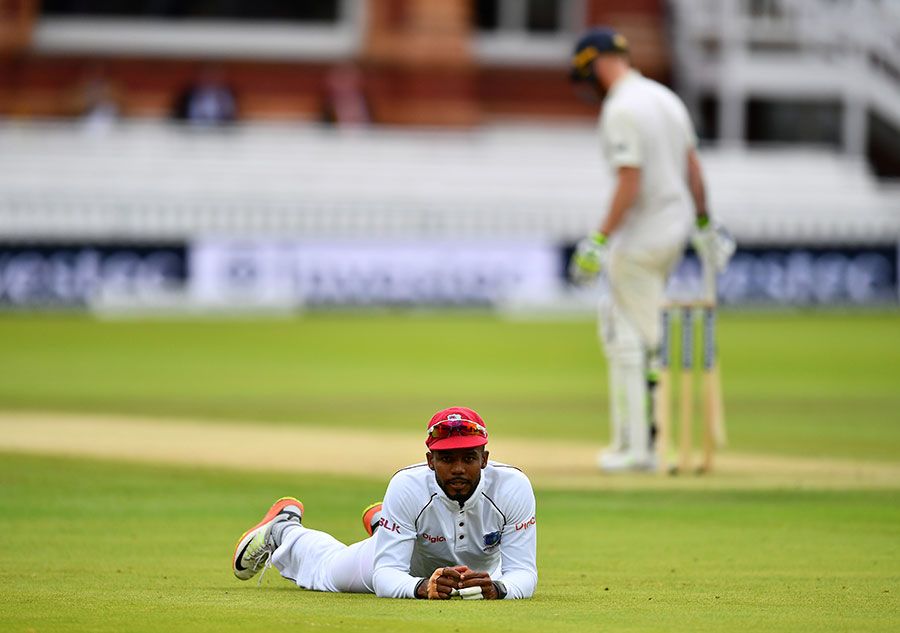 Ben Stokes offered a chance into the slips straight after the rain break