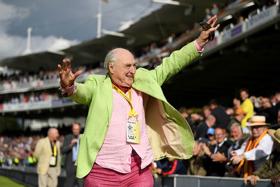 Henry Blofeld took a lap of honour after his final commentary stint