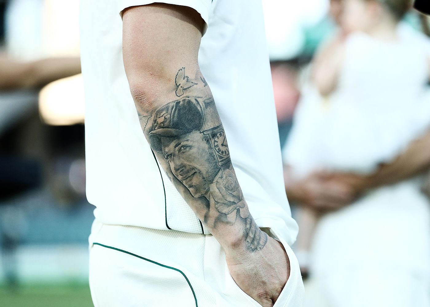 Matthew Wade got a tattoo in memory of Philip Hughes