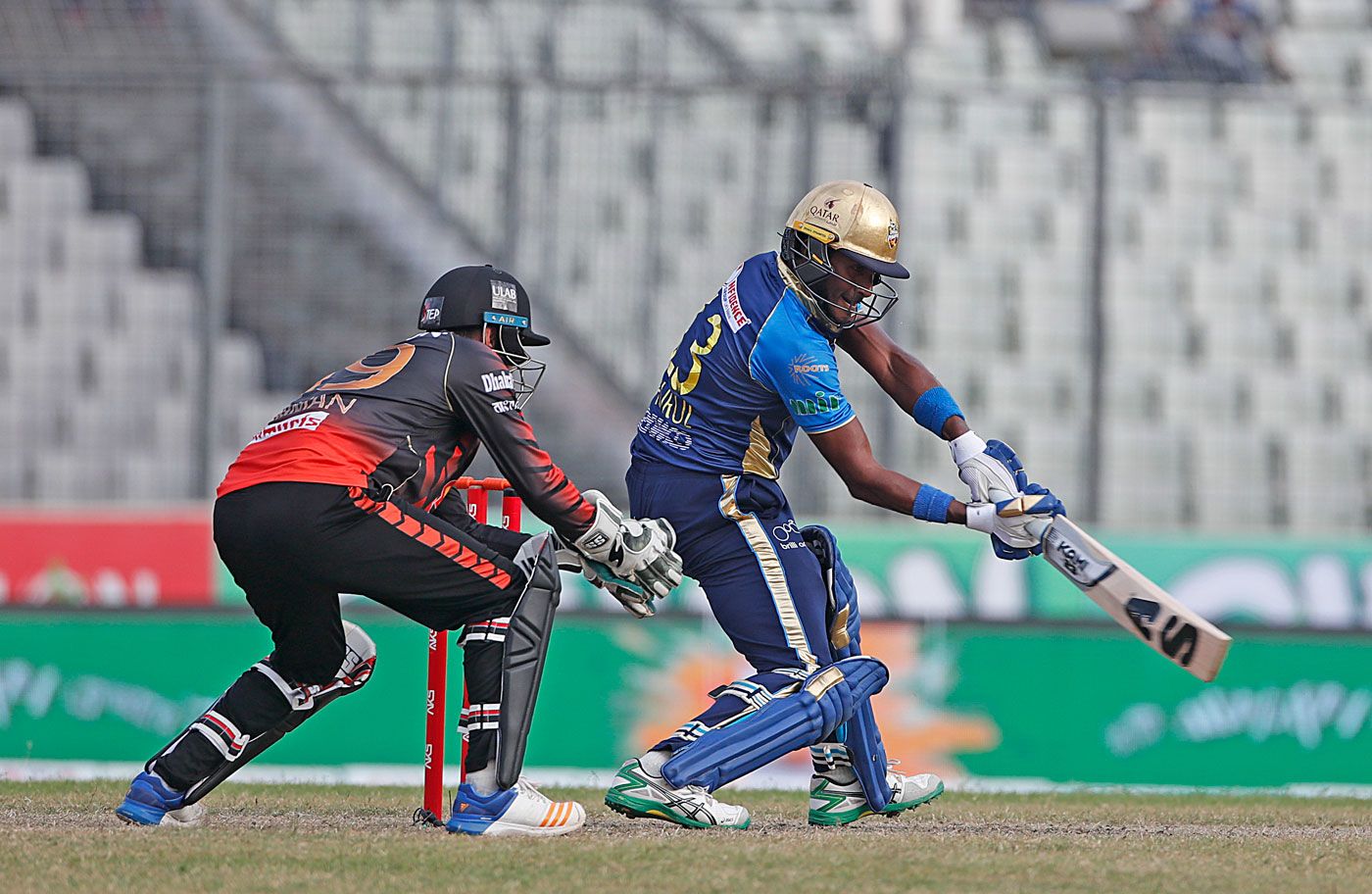 Jahurul Islam slices one behind point