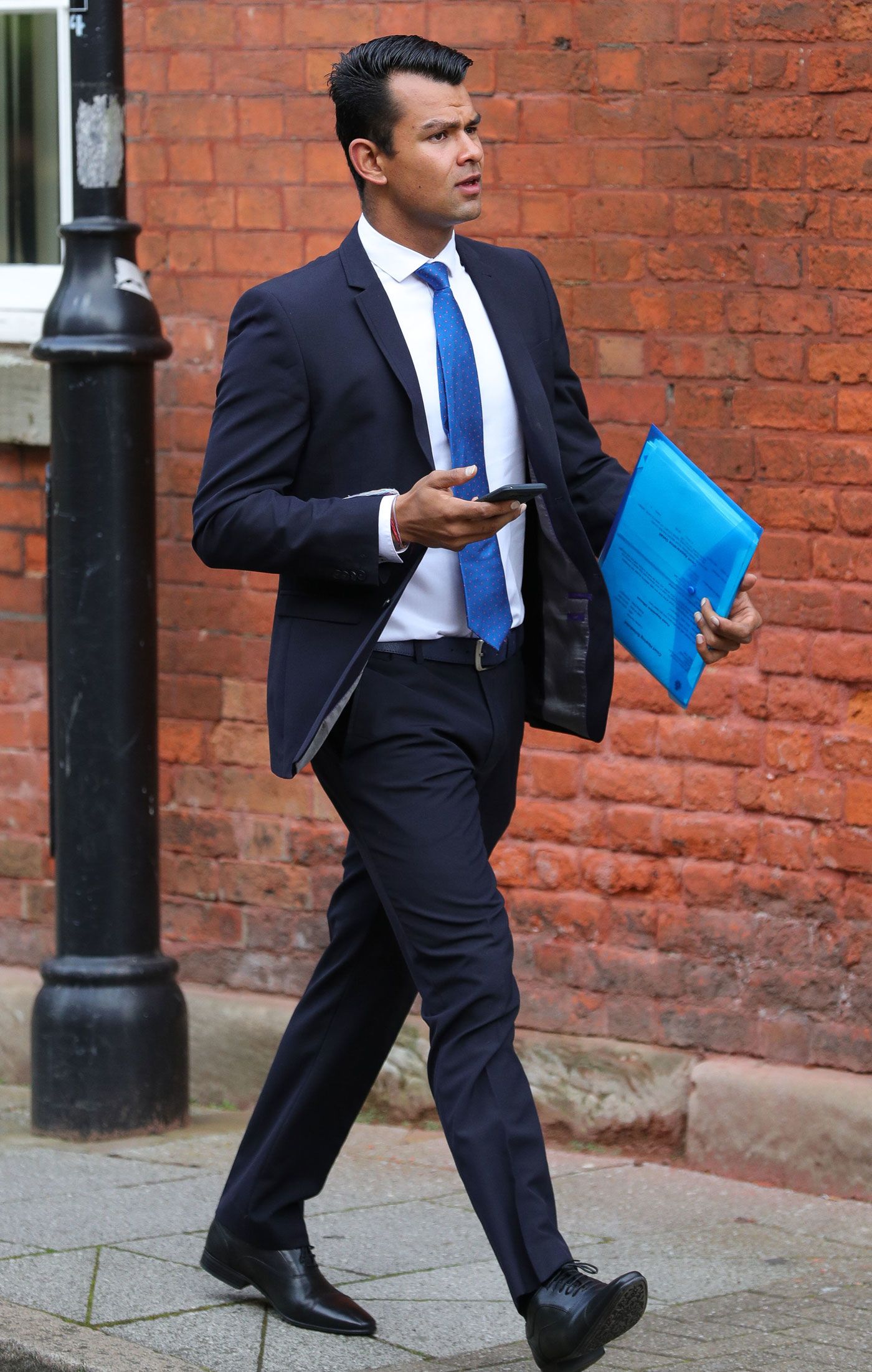 Shiv Thakor arrives for his court appearance