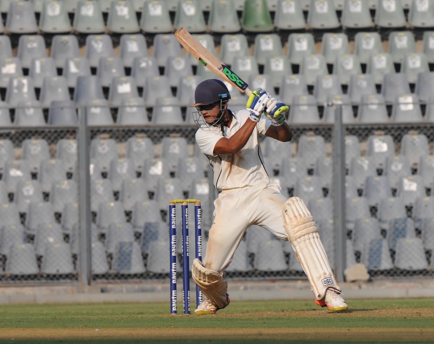 Jay Bista punches through the off side