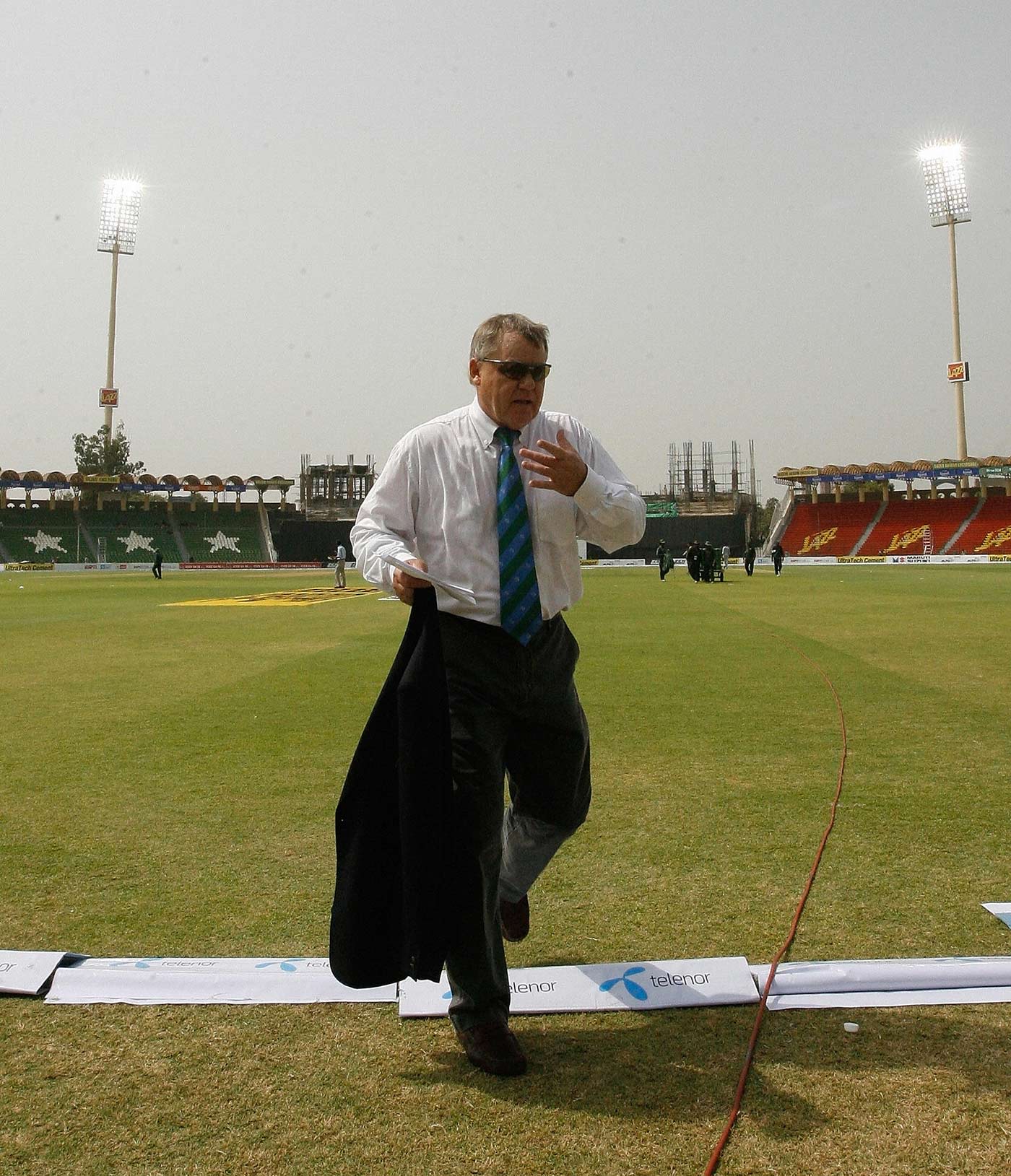 Mike Procter walks off the field