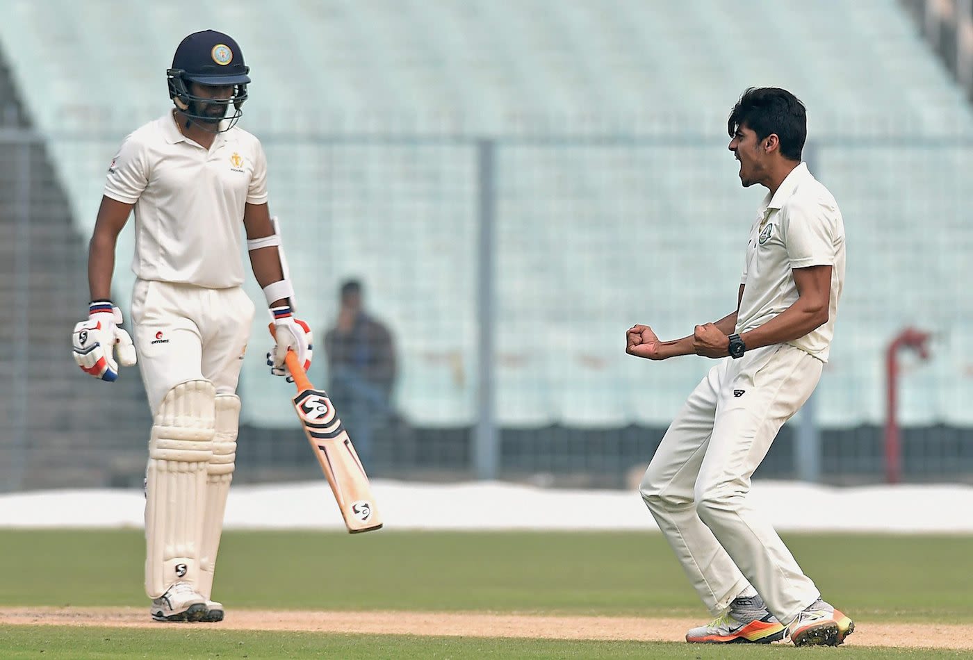 Rajneesh Gurbani exults after dismissing Vinay Kumar