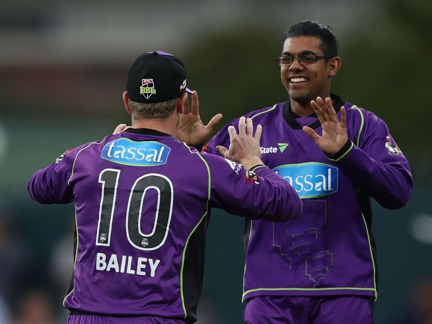 Clive Rose celebrates a wicket