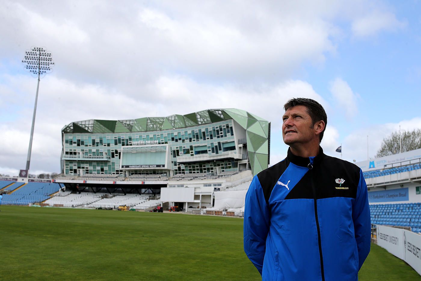 Martyn Moxon, in front of the Headingley offices where the plan was hatched