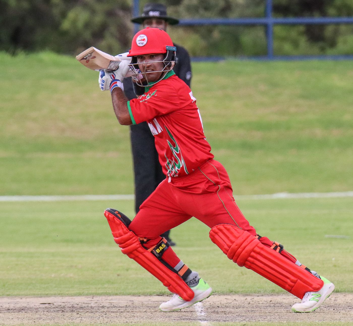 Vaibhav Wategaonkar drives through the off side during his unbeaten knock
