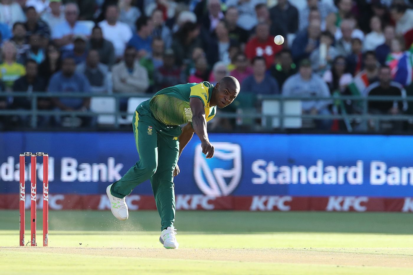 Junior Dala in his follow through
