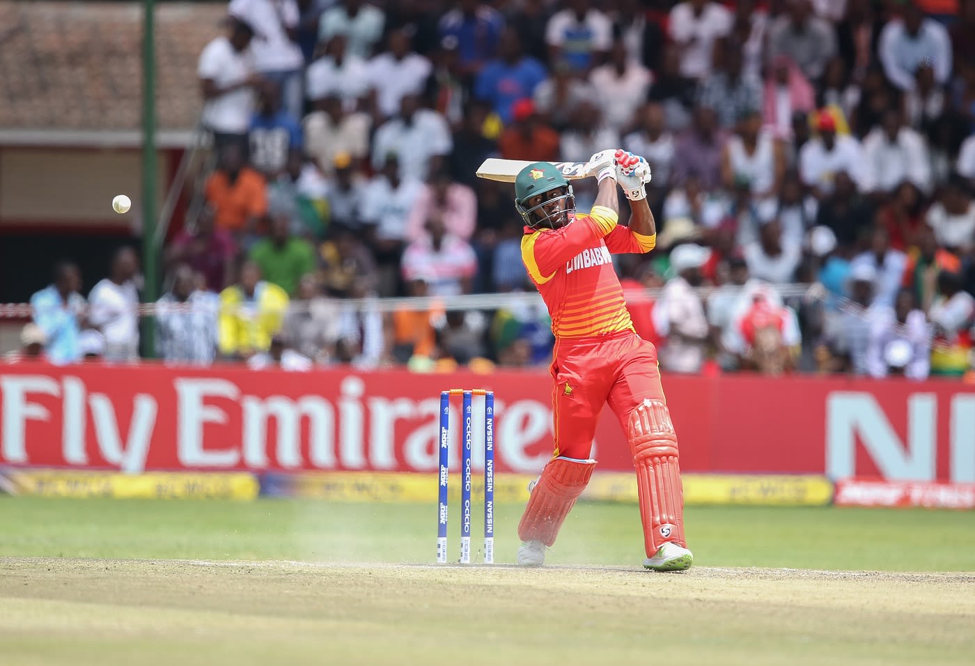 Solomon Mire returned after a blow to the helmet to shore up Zimbabwe