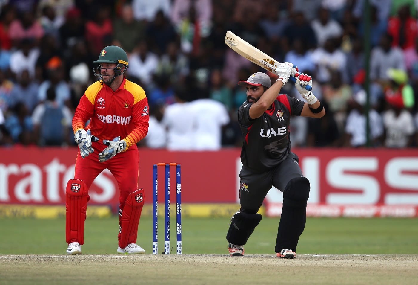 Rameez Shahzad crunches a drive